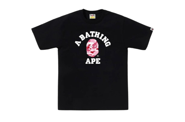 ABC CAMO COLLEGE TEE(BLACK / WHITE)2